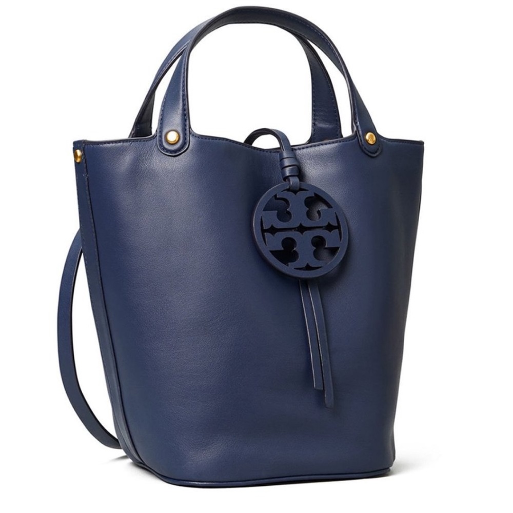 Tory Burch Navy Miller Bucket Bag